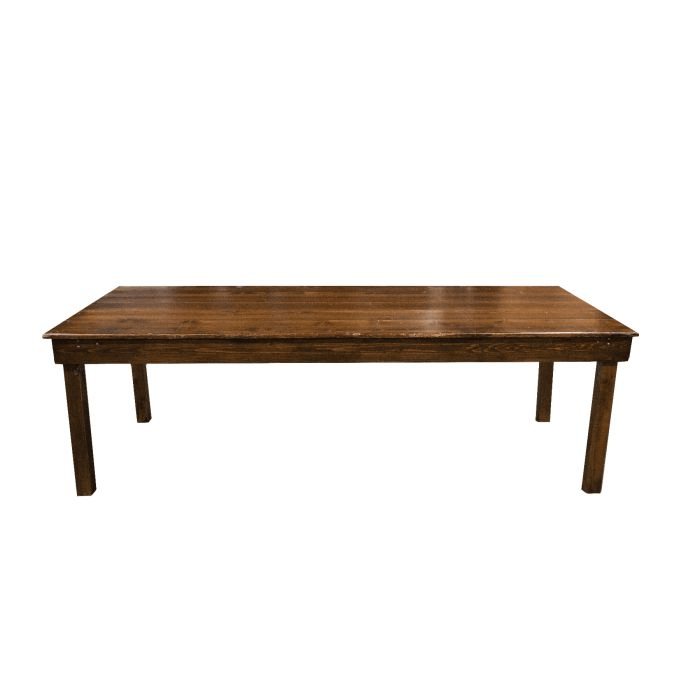 Farm Table 8FT rental Chatsworth, rustic farm table, vintage event rentals, wedding decor Chatsworth, wooden table rental Los Angeles, party supplies Chatsworth, event furniture rental, outdoor party tables, farmhouse style rentals