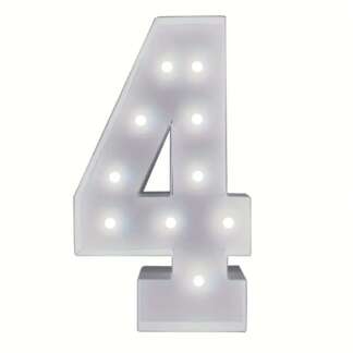 Marquee Number 4 rental, Chatsworth party rentals, giant number 4, 4th birthday party, event rentals Chatsworth, LED number rentals, party decor Chatsworth, celebration rentals, custom party numbers