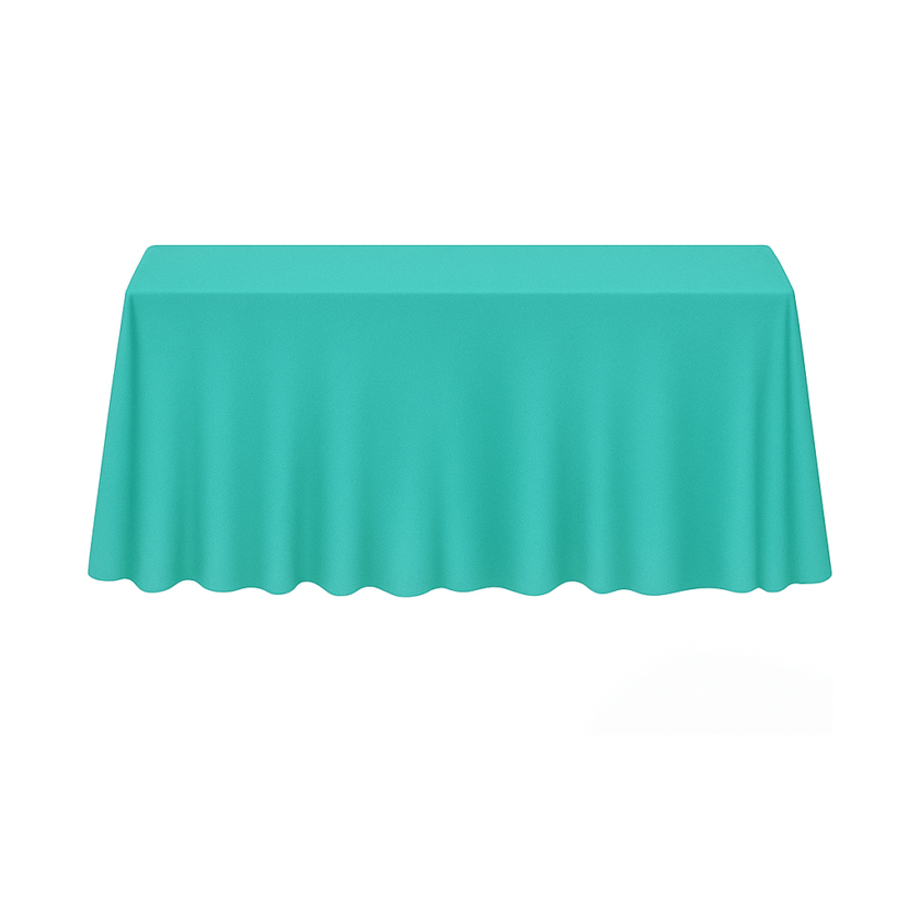 Tablecloth Rectangular Aqua rental