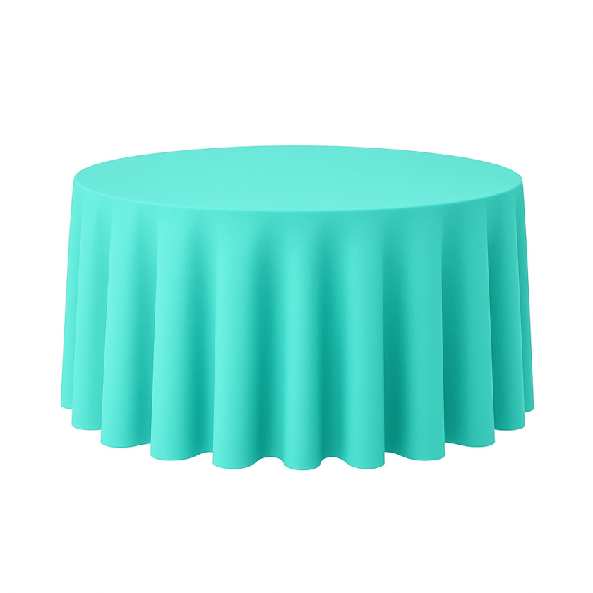 Tablecloth Round Aqua Rental,Aqua table linen Chatsworth, Round tablecloth hire CA, Party rentals Chatsworth aqua, Event decor rentals Chatsworth, Teal tablecloth rental CA, Water blue table covering, Wedding tablecloths Chatsworth, Special event linen rental