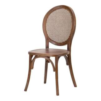 Wood Round Rattan Back Chair rental, rattan chair hire Chatsworth, boho wedding chairs, natural event seating, rustic party rentals, vintage furniture rental, special event decor, outdoor event chairs, Chatsworth party supplies