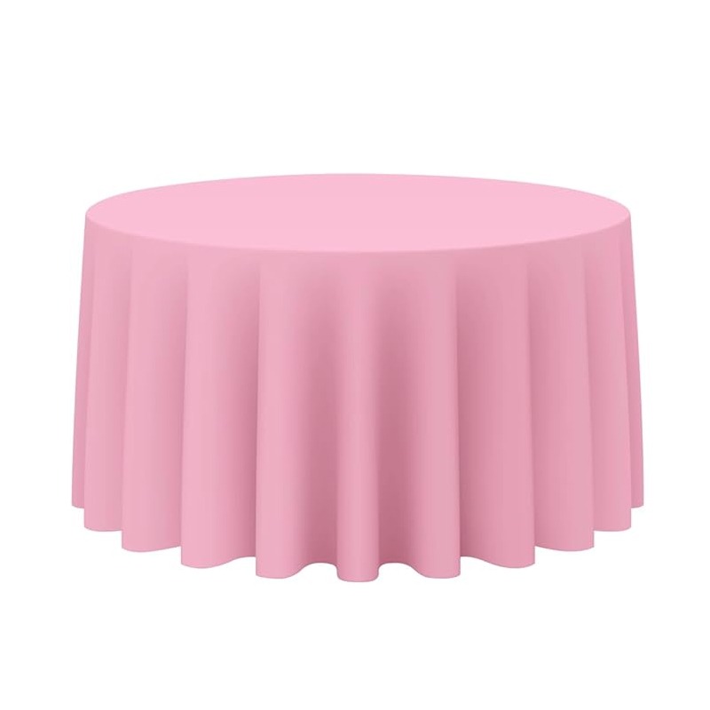 Tablecloth Round Light Pink rental,Pink party linen Chatsworth, Event decor rentals CA, Wedding tablecloths Chatsworth, Light pink event rentals, Party supplies San Fernando Valley, Round table linen hire, Baby shower decorations, Elegant event linens