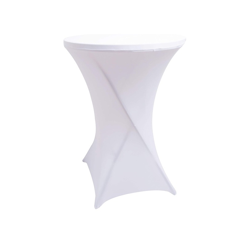 Tablecloth Cocktail White rental,Cocktail table linen rental, White tablecloth hire Chatsworth, Event linen rentals Los Angeles, Party rentals Chatsworth, Wedding tablecloths CA, Highboy table covers, Stretch spandex tablecloths, Elegant event decor
