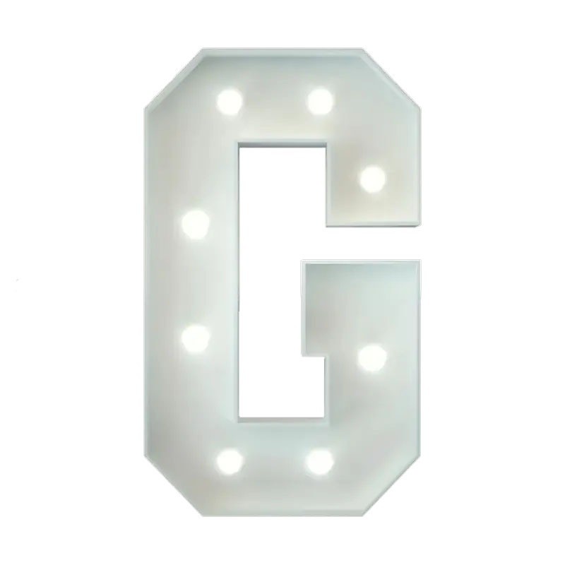 Marquee Letter G rental, Giant letter G, Light up letter G, LED letter G rental, Party rentals Chatsworth, Event decor Chatsworth, Alphabet light rental, Glow letter G, Custom letter rental CA