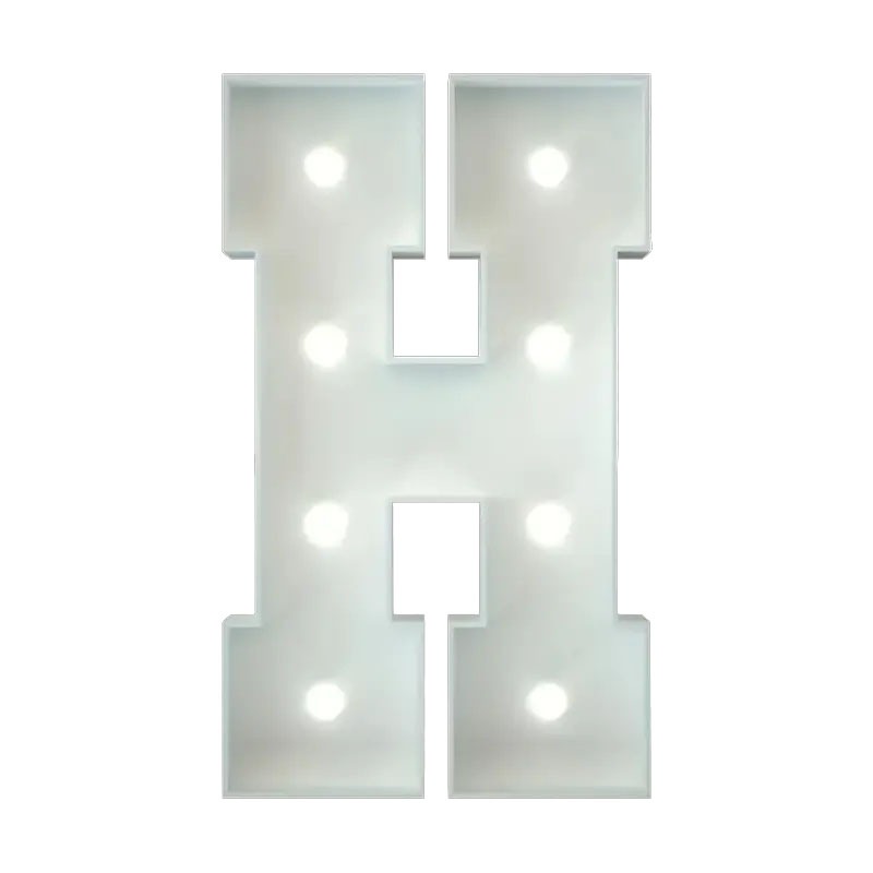 Marquee Letter H Rental, Giant Letter H hire Chatsworth, H letter light up rental, Marquee H for events, Letter H party decor, Illuminated H rental Los Angeles, Custom letter H rentals, Birthday marquee letters Chatsworth, Wedding letter H lights