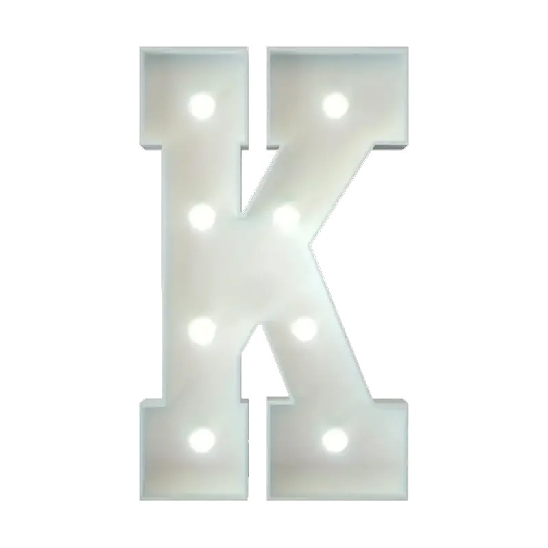 Marquee Letter K rental,giant letter K rental, light up letters Chatsworth, event rentals San Fernando Valley, party decor Chatsworth, illuminated K rental, wedding letter K, birthday party letters Chatsworth, marquee letters CA