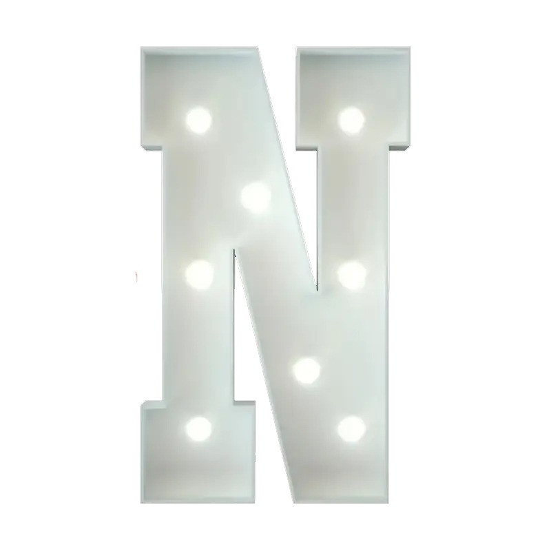 Marquee Letter N Rental,Giant letter N Chatsworth, Light up letter N rental, Event decor Chatsworth, Wedding letters Chatsworth, Birthday party rentals, Custom marquee signs, Party equipment hire, Photo booth props