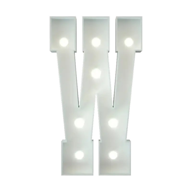 Marquee Letter W rental,Marquee letters Chatsworth, giant letter rentals, party rentals Chatsworth, event decor CA, wedding letter W, birthday letter W, custom marquee letters, Chatsworth event planning