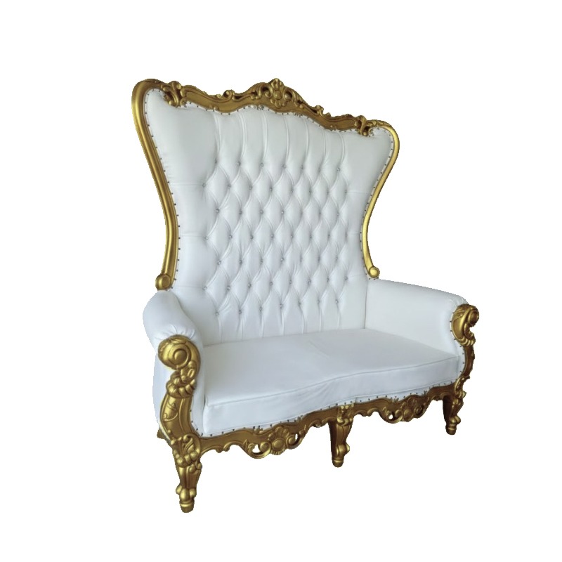 Gold Double Throne Chair rental,Luxury throne chair hire, Event chair rental Chatsworth, Royal seating options, Wedding throne chair rental, Quinceañera chair rental, Sweet 16 throne chair, Glamorous party rentals, Special event furniture
